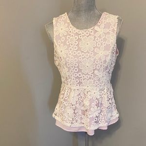 Lace overlay top